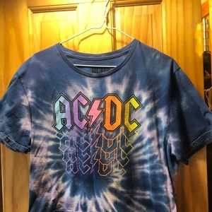 AC/DC cropped shirt size large